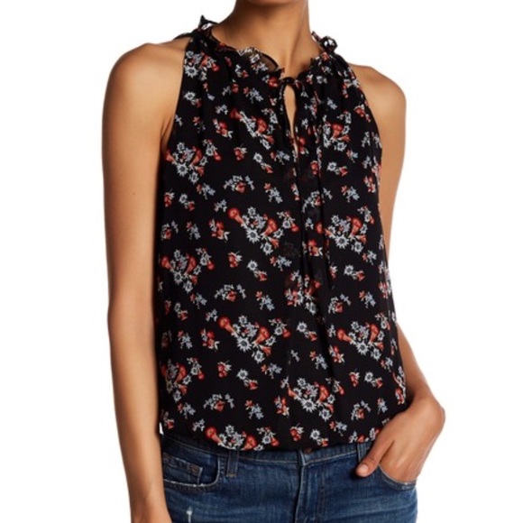 max studio bubble hem blouse